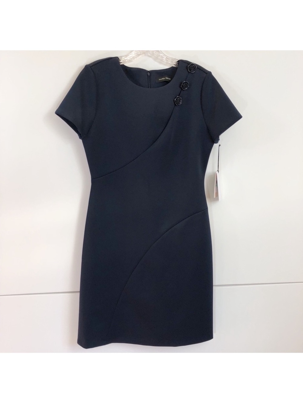 Ivanka Trump Dress with Button Accents - Size 8